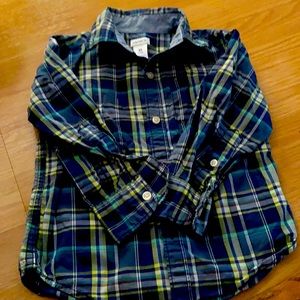 Carter’s long sleeve button up flannel